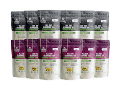 All Day Slimming Tea 6 pack best value. 180-day supply, 6 Morning Energy Tea packs and 6 Evening Detox Tea packs, $49 per pack totalling $294, free US shipping, free bonus guides, 60-day money-back guarantee